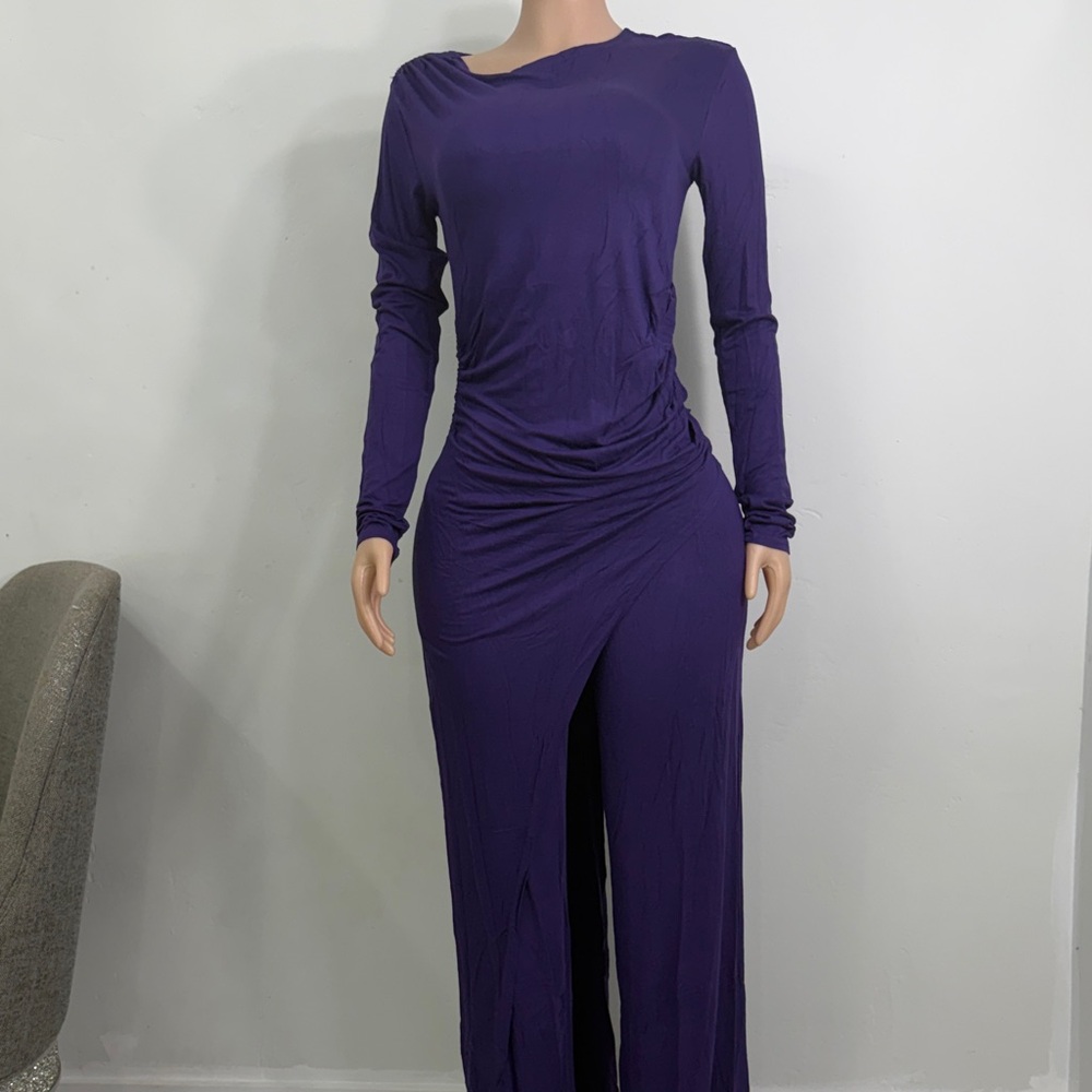 Elegant Purple Long Sleeve sets